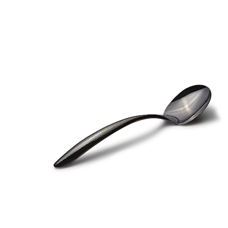 Bon Chef Ez Use Banq Svng Solid Spoon Hammer Finish 13.5" 2 Oz. - Black 9457HFB